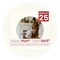 Beige Canvas Mat Board for 17x17 Frames - Circle Opening for 12x12 Photos